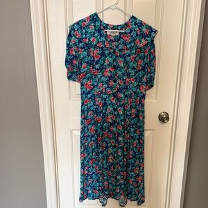 Cottage Core Vintage Bib Collar Dress